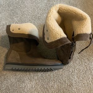 Aquatalia by Marvin K. Perdi Suede Faux Fur Boot